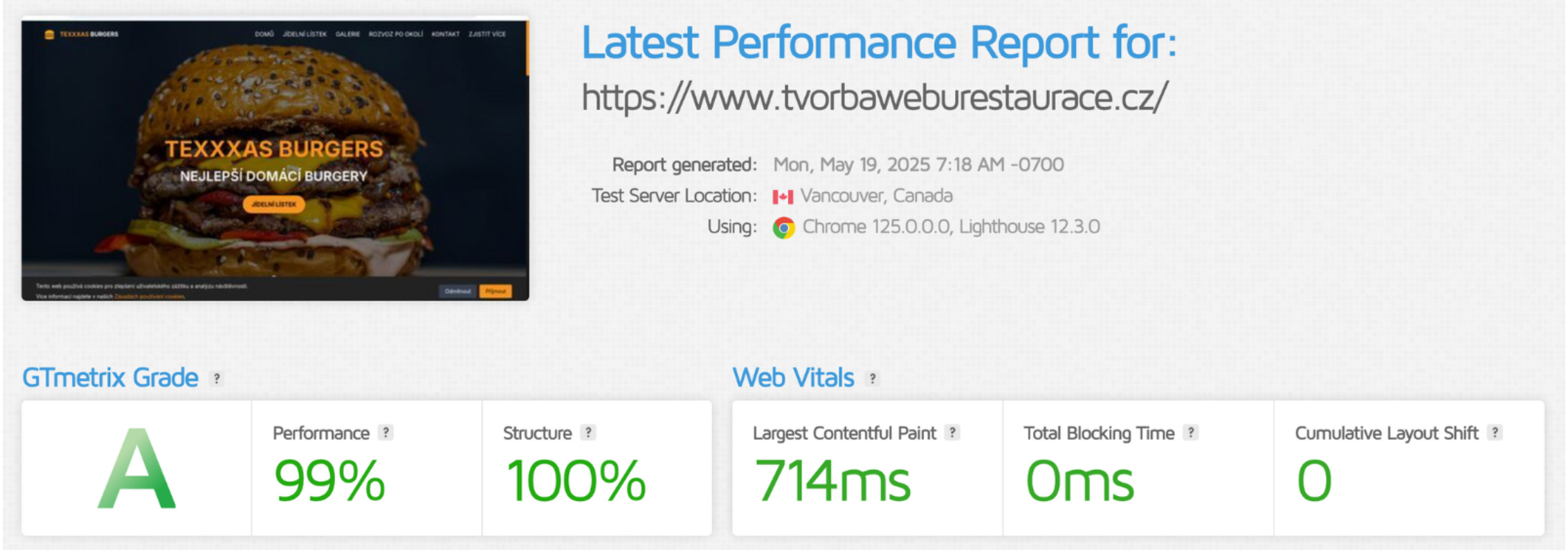 Moderní web pro restauraci na různých zařízeních